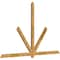 Ekena Millwork Kennewick Rough Sawn Timber Gable Bracket, Western Red Cedar, 108"W x 68"H x 2"D x 4"F, 15/12 Pitch GBW108X68X0204KEN00RWR - alternate 3